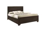 204390KW Kauffman Wood California King Storage Panel Bed Dark Cocoa