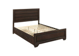 204390Q Kauffman Wood Queen Storage Panel Bed Dark Cocoa