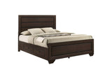 204390Q Kauffman Wood Queen Storage Panel Bed Dark Cocoa