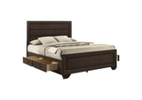 204390Q Kauffman Wood Queen Storage Panel Bed Dark Cocoa