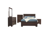 204391KE-S5 Kauffman 5-piece Eastern King Bedroom Set Dark Cocoa