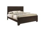 204391KE Kauffman Wood Eastern King Panel Bed Dark Cocoa