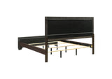 204391KW Kauffman Wood California King Panel Bed Dark Cocoa