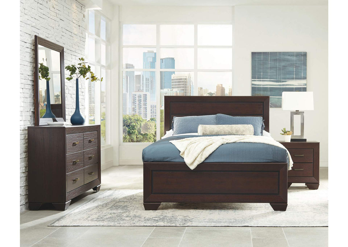 Kauffman 4-piece Queen Bedroom Set Dark Cocoa