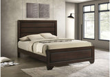 204391Q Kauffman Wood Queen Panel Bed Dark Cocoa