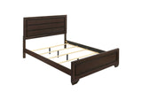 Kauffman Wood Queen Panel Bed Dark Cocoa