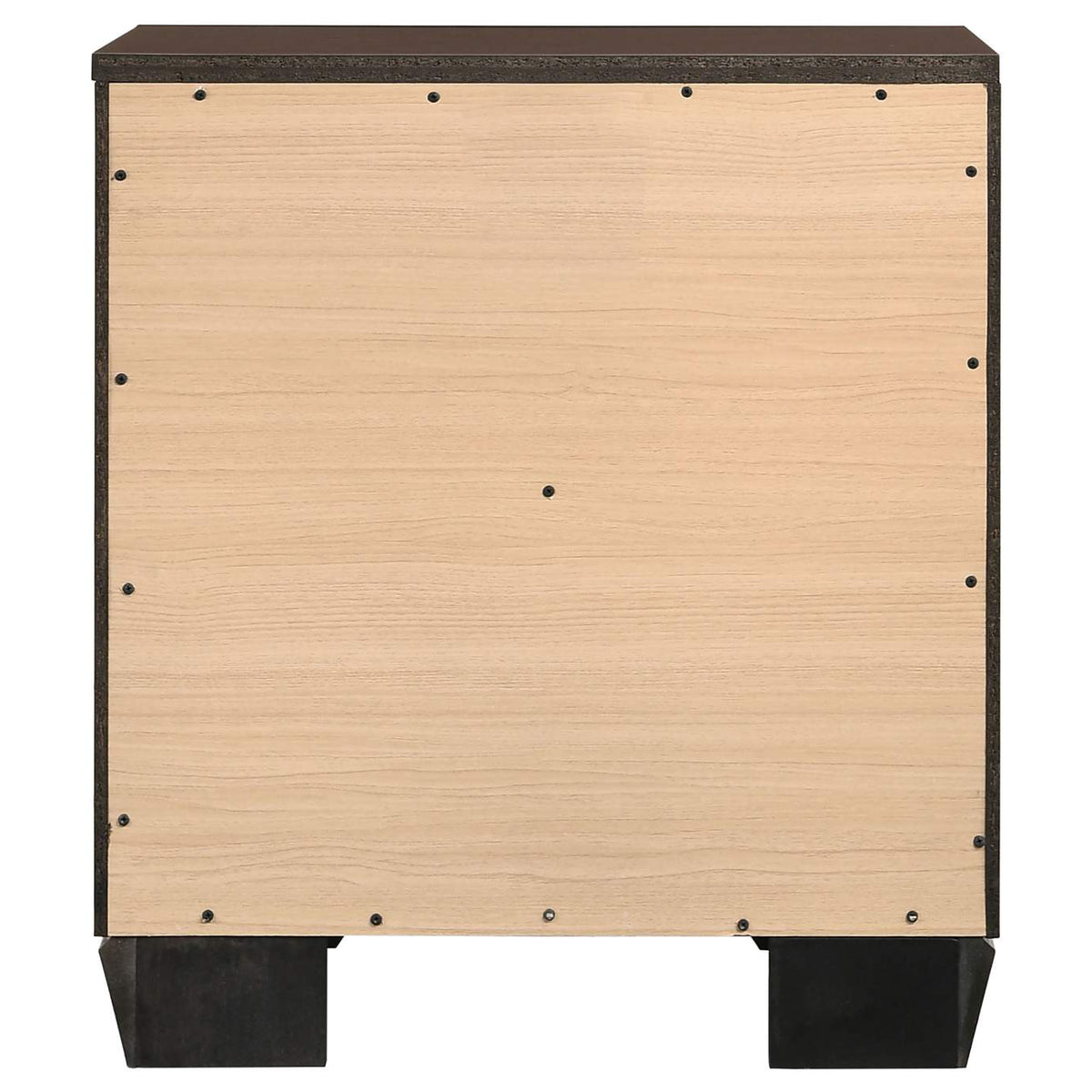 204392 Kauffman 2-drawer Nightstand Dark Cocoa