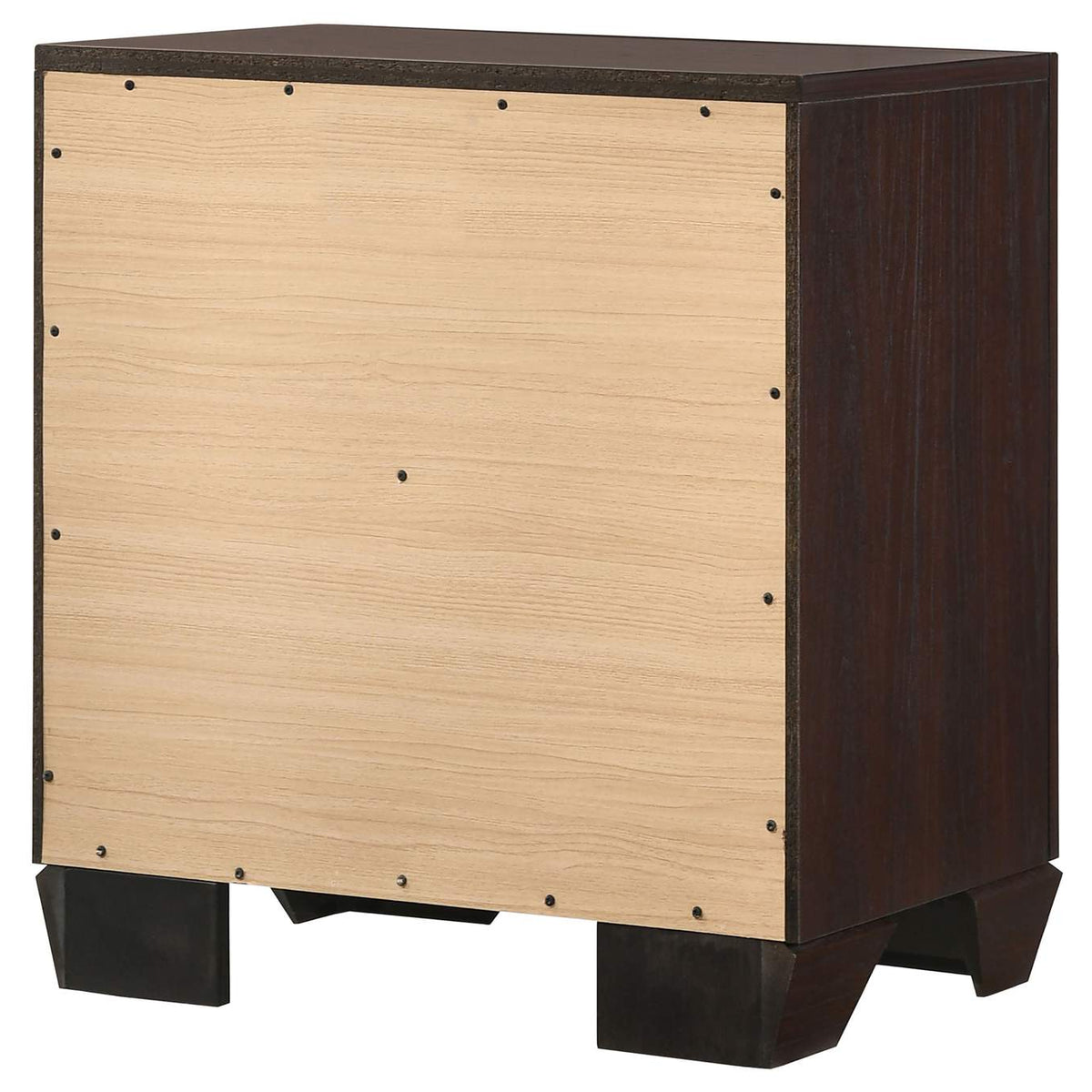 204392 Kauffman 2-drawer Nightstand Dark Cocoa