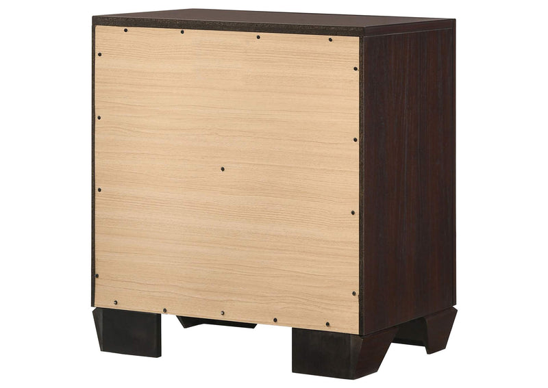 204392 Kauffman 2-drawer Nightstand Dark Cocoa