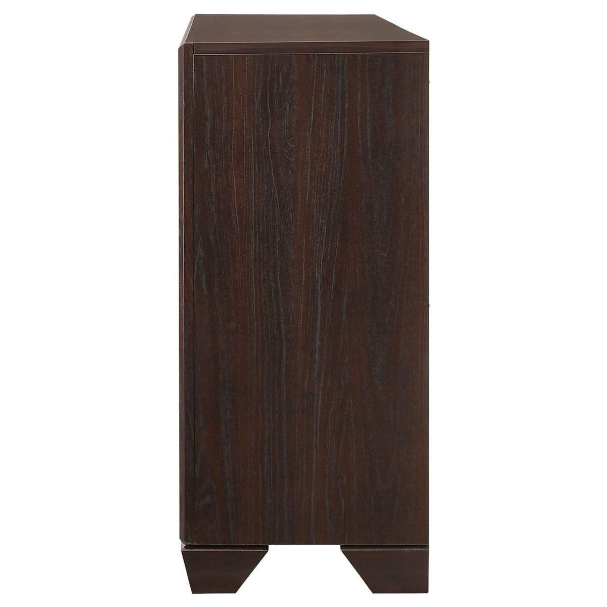 204393 Kauffman 6-drawer Dresser Dark Cocoa