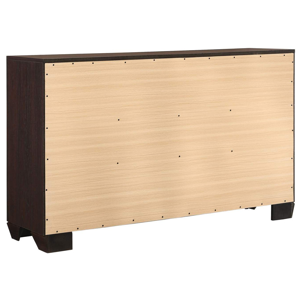 204393 Kauffman 6-drawer Dresser Dark Cocoa