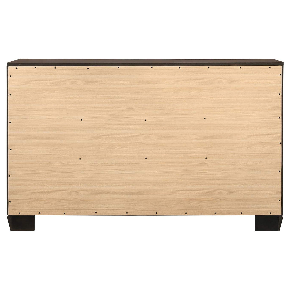 204393 Kauffman 6-drawer Dresser Dark Cocoa