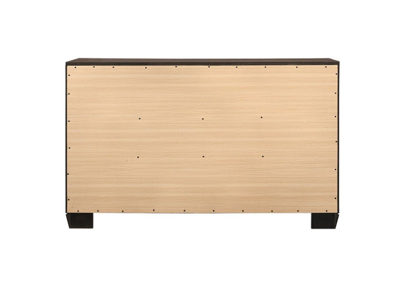 204393 Kauffman 6-drawer Dresser Dark Cocoa
