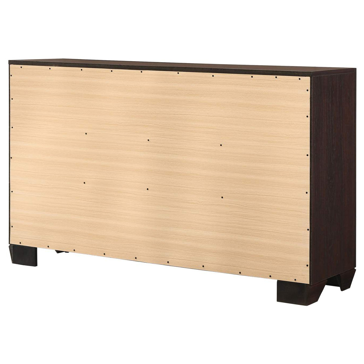 204393 Kauffman 6-drawer Dresser Dark Cocoa