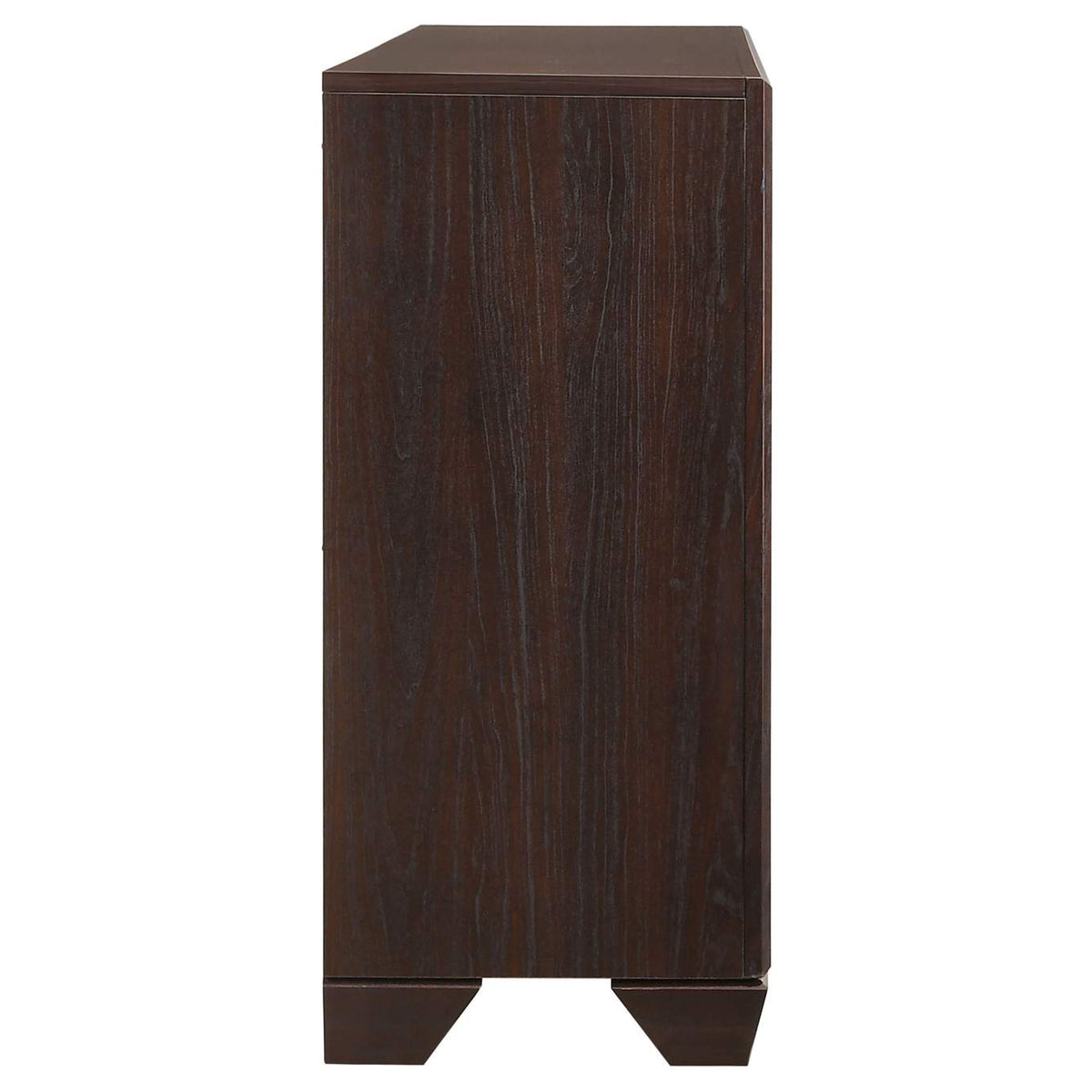 204393 Kauffman 6-drawer Dresser Dark Cocoa