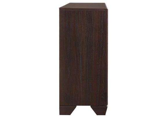 204393 Kauffman 6-drawer Dresser Dark Cocoa