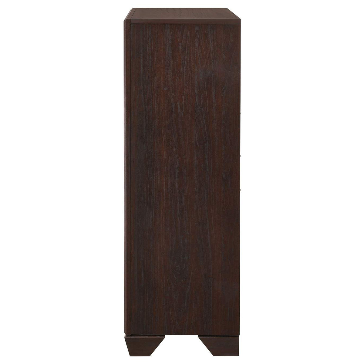 204395 Kauffman 5-drawer Bedroom Chest Dark Cocoa
