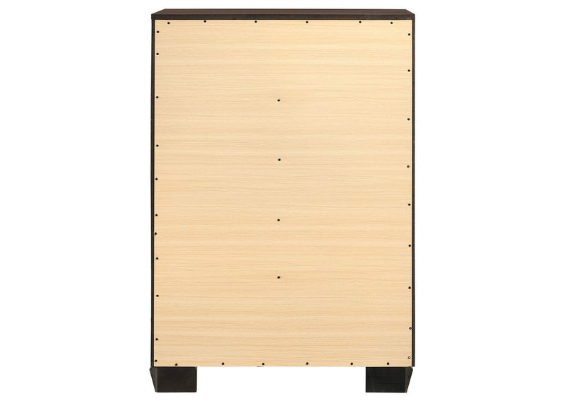 204395 Kauffman 5-drawer Bedroom Chest Dark Cocoa
