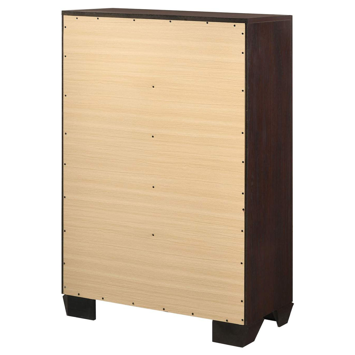 204395 Kauffman 5-drawer Bedroom Chest Dark Cocoa