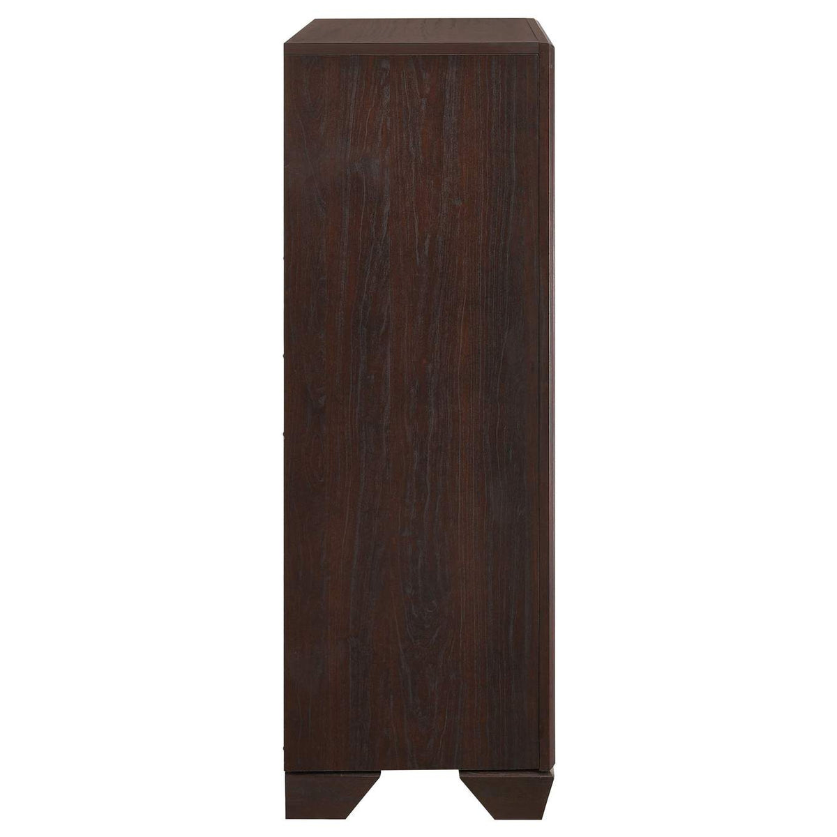 204395 Kauffman 5-drawer Bedroom Chest Dark Cocoa