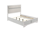 205110F Miranda 54-inch Upholstered Full Panel Bed White