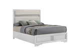 205110F Miranda 54-inch Upholstered Full Panel Bed White