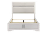 205110F Miranda 54-inch Upholstered Full Panel Bed White