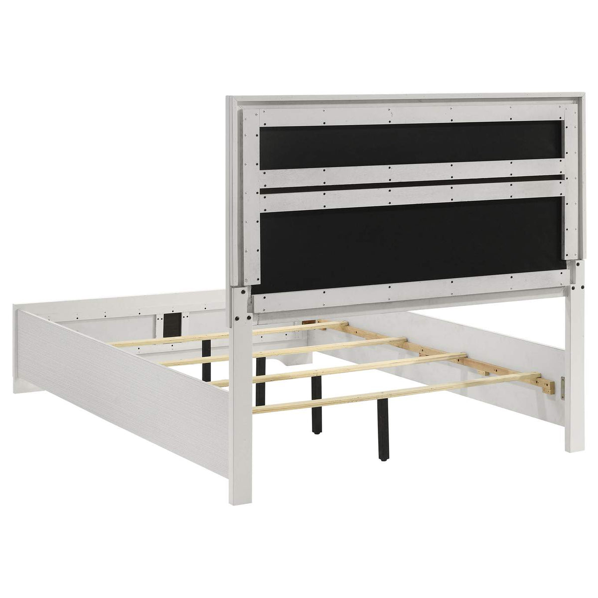 205110F Miranda 54-inch Upholstered Full Panel Bed White
