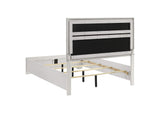 205110F Miranda 54-inch Upholstered Full Panel Bed White
