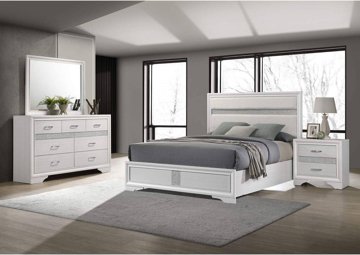 205110KE-S4 Miranda 4-piece Eastern King Bedroom Set White