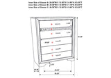 205110KE-S5 Miranda 5-piece Eastern King Bedroom Set White