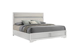 205110KE Miranda 54-inch Upholstered Eastern King Panel Bed White