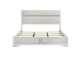 205110KE Miranda 54-inch Upholstered Eastern King Panel Bed White