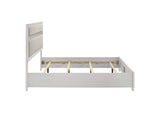 205110KE Miranda 54-inch Upholstered Eastern King Panel Bed White