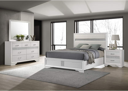 205110KW-S4 Miranda 4-piece California King Bedroom Set White