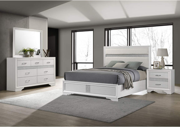 205110KW-S4 Miranda 4-piece California King Bedroom Set White