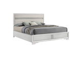 205110KW Miranda 54-inch Upholstered California King Panel Bed White