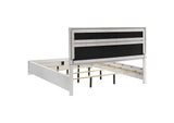 205110KW Miranda 54-inch Upholstered California King Panel Bed White