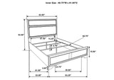 205110Q-S4 Miranda 4-piece Queen Bedroom Set White