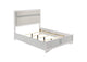 205110Q Miranda 54-inch Upholstered Queen Panel Bed White
