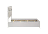 205110Q Miranda 54-inch Upholstered Queen Panel Bed White