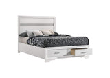 205111F Miranda 51-inch Wood Full Storage Panel Bed White