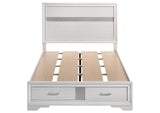 205111F Miranda 51-inch Wood Full Storage Panel Bed White