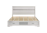 205111KE Miranda 51-inch Wood Eastern King Storage Panel Bed White