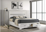 205111Q Miranda 51-inch Wood Queen Storage Panel Bed White