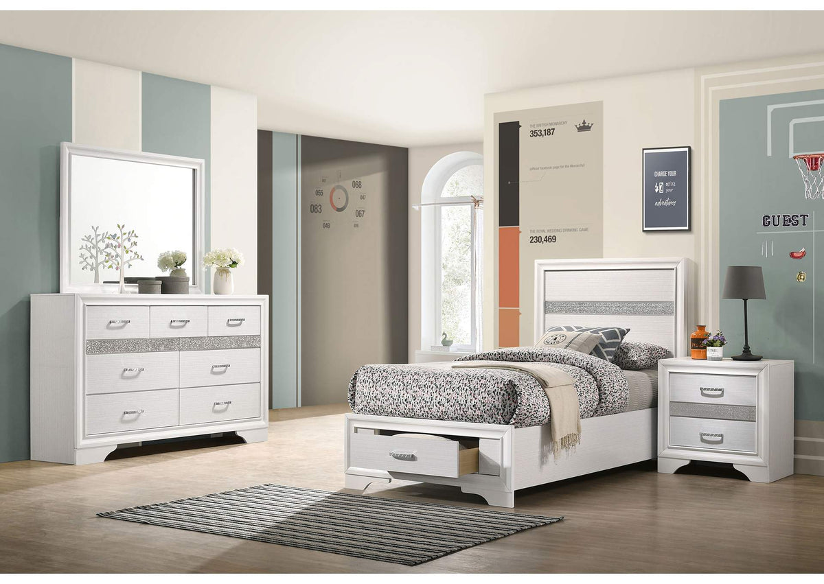 Miranda 4-piece Twin Bedroom Set White