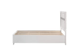 205111T Miranda 51-inch Wood Twin Storage Panel Bed White