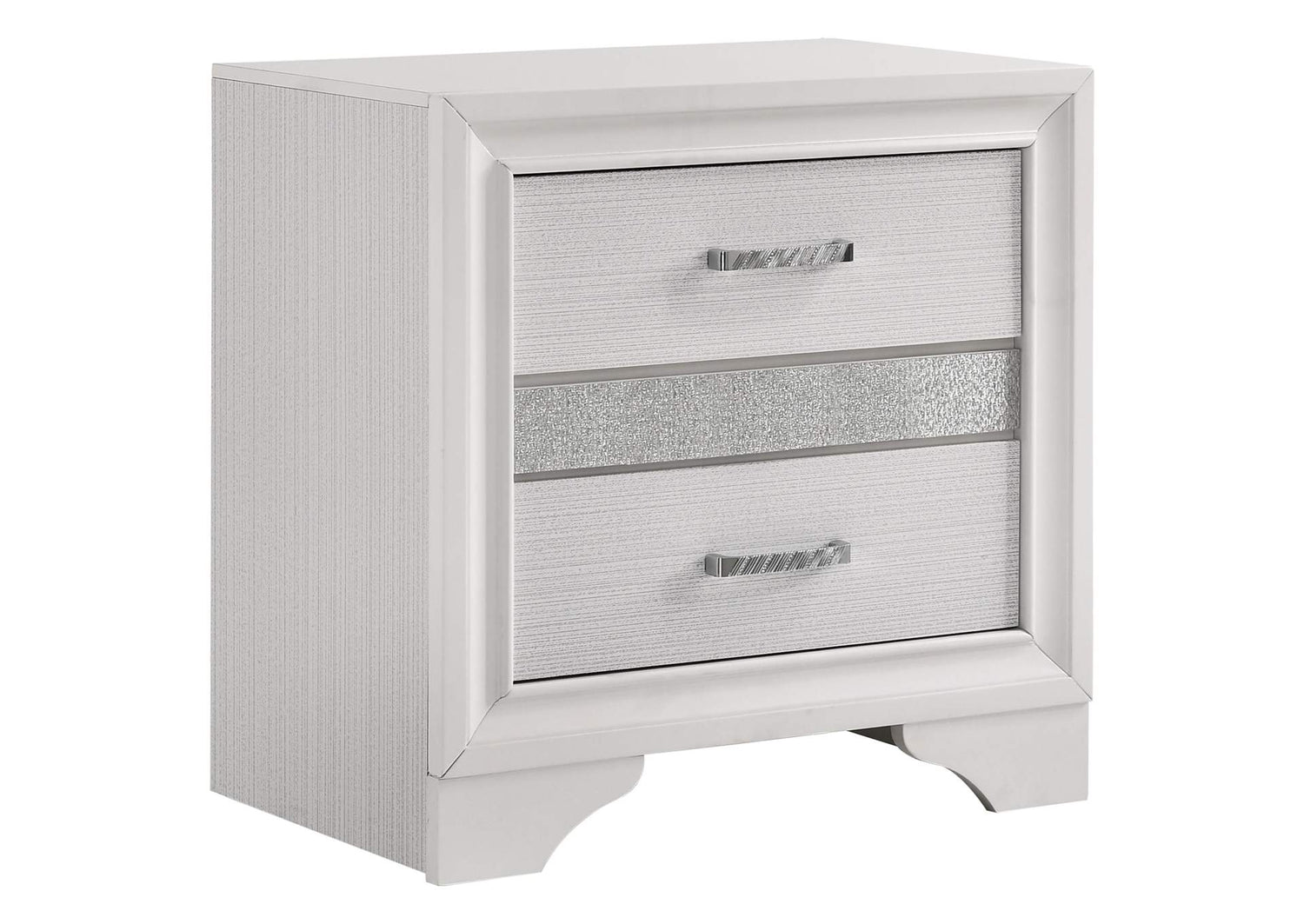 205112 Miranda 3-drawer Nightstand Bedside Table White