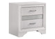 205112 Miranda 3-drawer Nightstand Bedside Table White