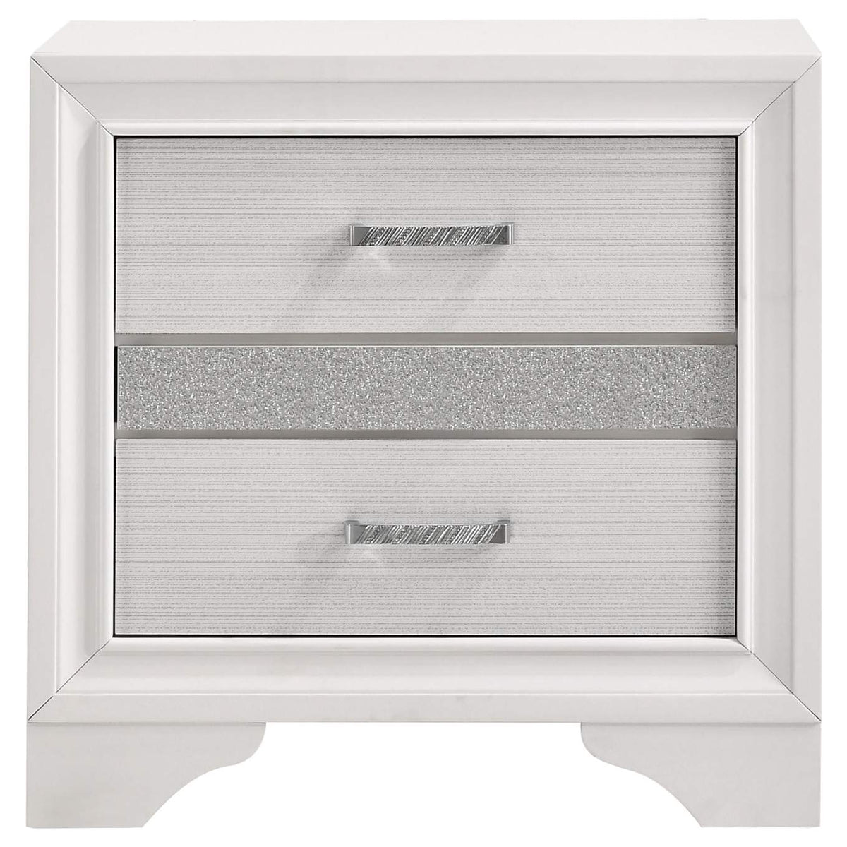 205112 Miranda 3-drawer Nightstand Bedside Table White